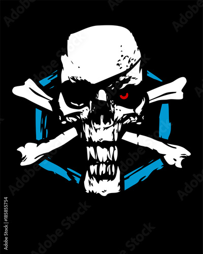 Scary crossbones symbol photo