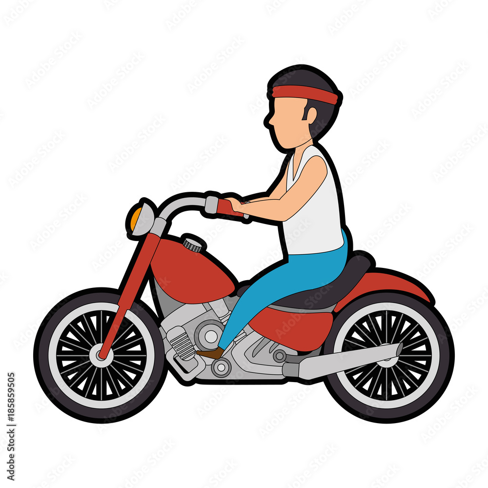 rough motorcyclist avatar character rough motorcyclist avatar character