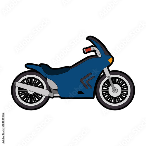 classic motorcycle vehicle icon