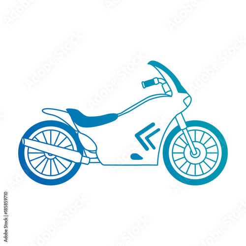 classic motorcycle vehicle icon