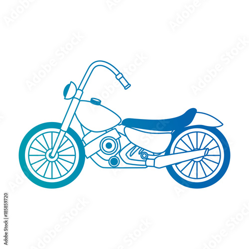 classic motorcycle vehicle icon