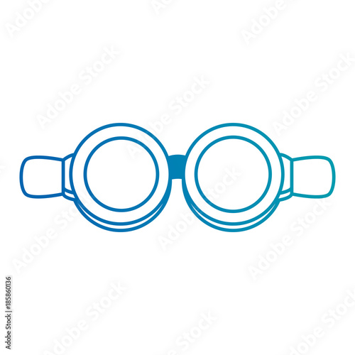 biker googles isolated icon