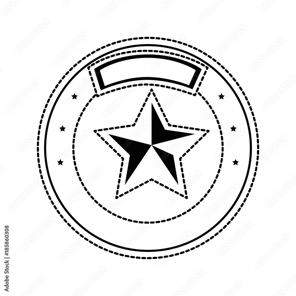 Obraz premium star emblem isolated icon