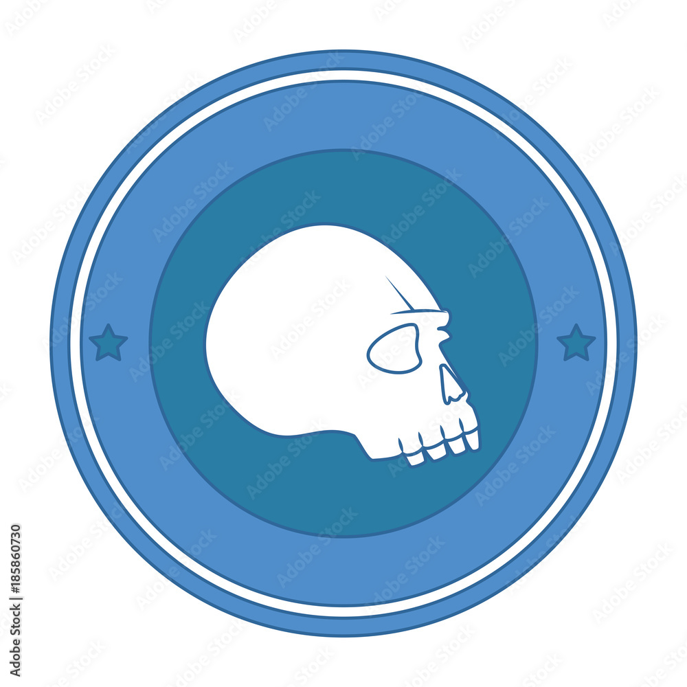 extreme skull emblem icon