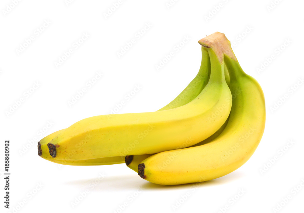 Bunch of bananas white isolated. Studio shot Bunch of bananas white isolated. Studio shot