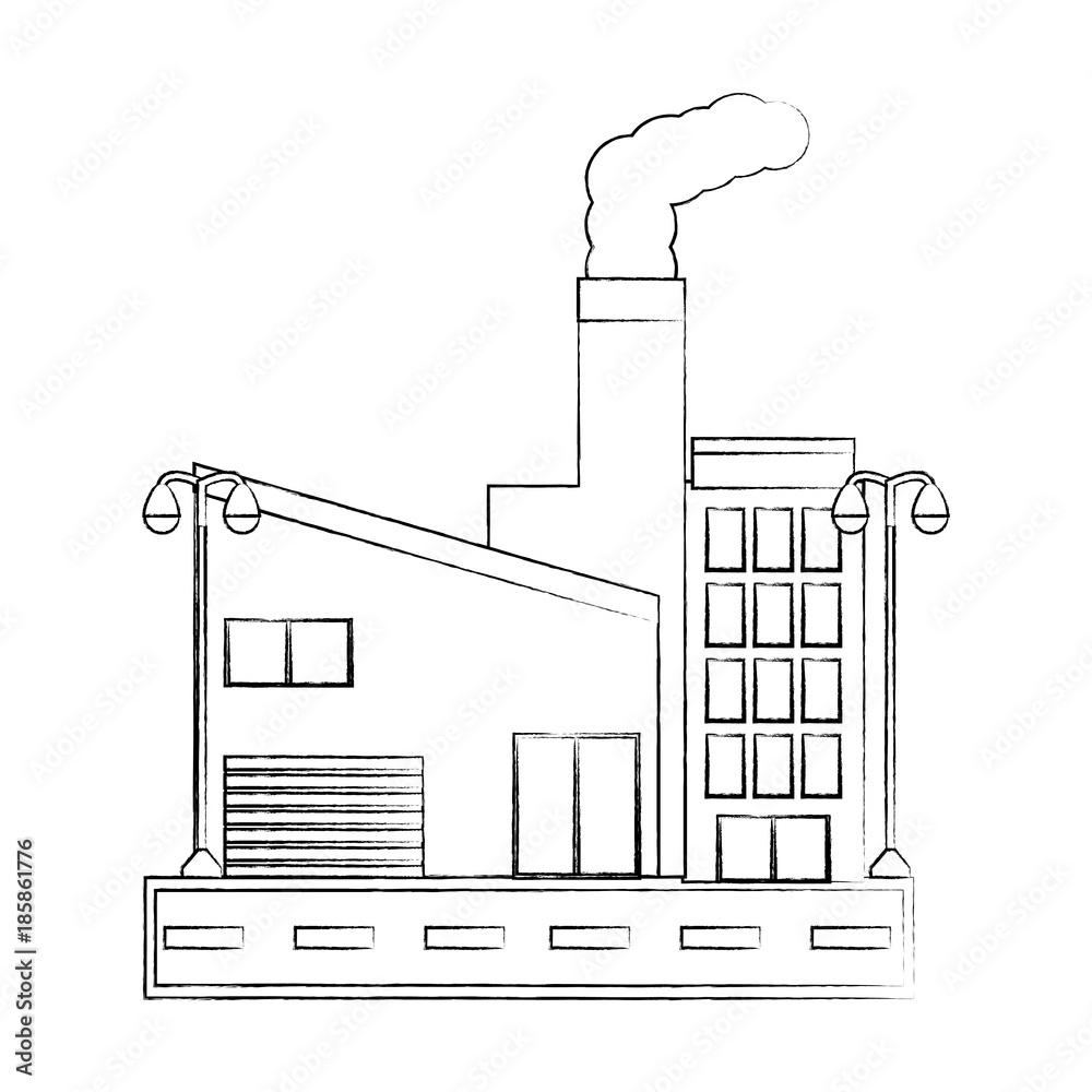 industrial building icon