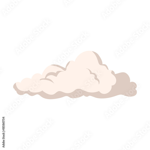 natural cloud isolated icon