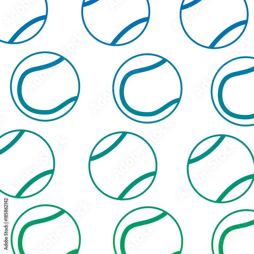 tennis ball sport seamless pattern vector illustration