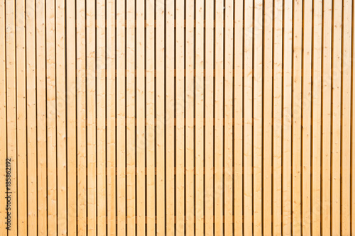 Detail of a wooden wall on a sunny day
