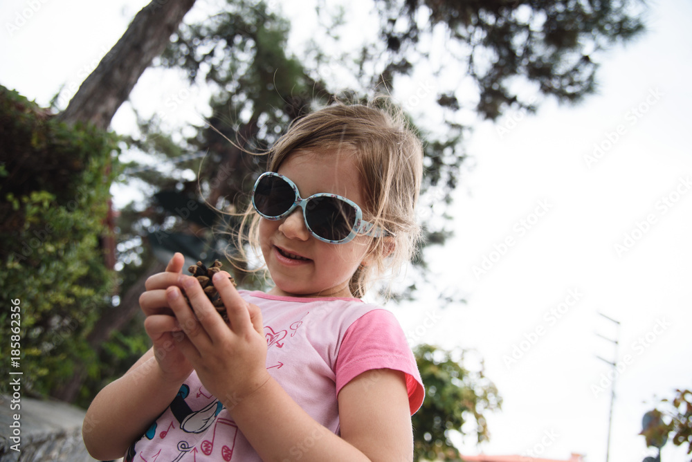 Girl Holding Cone Girl Holding Cone