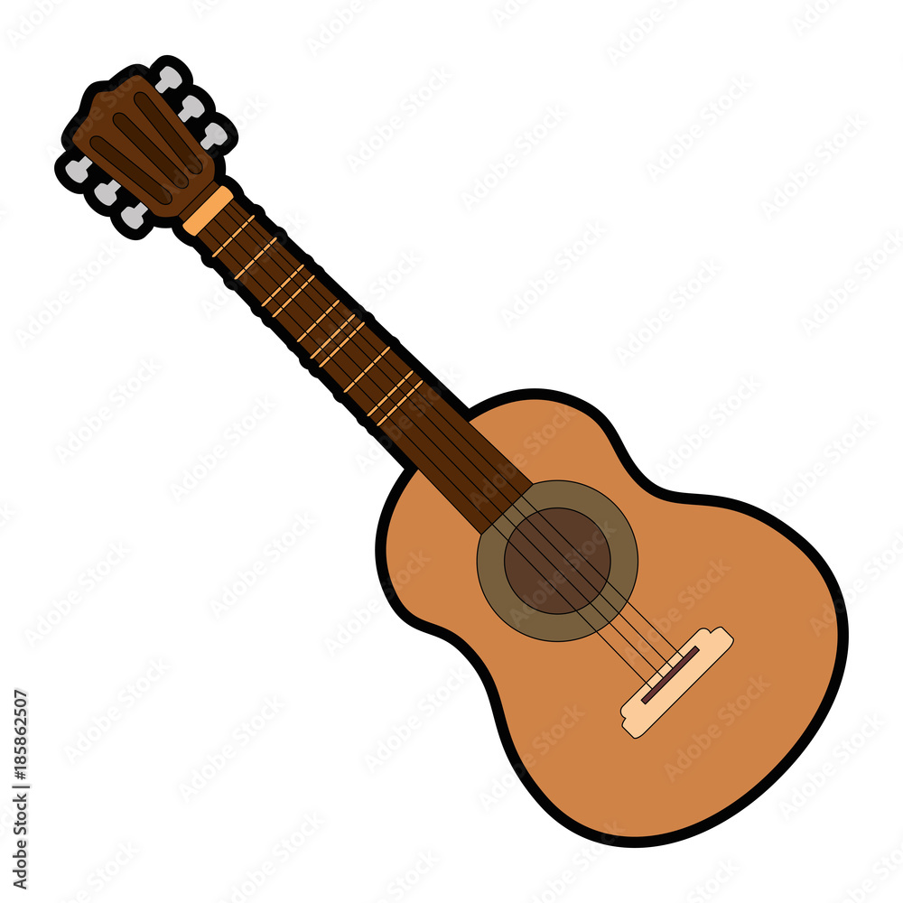 Fototapeta premium guitar instrument isolated icon