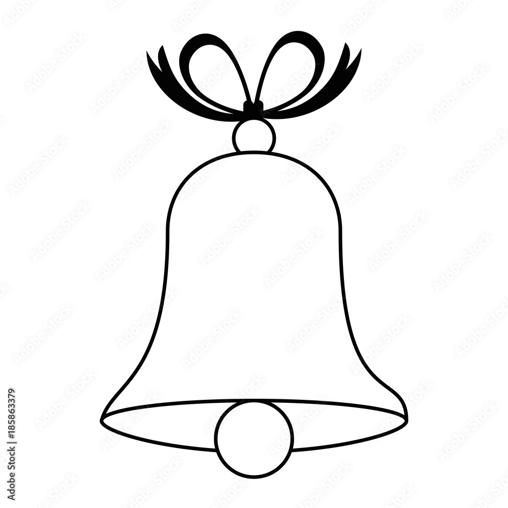 christmas bell with bowntie christmas bell with bowntie
