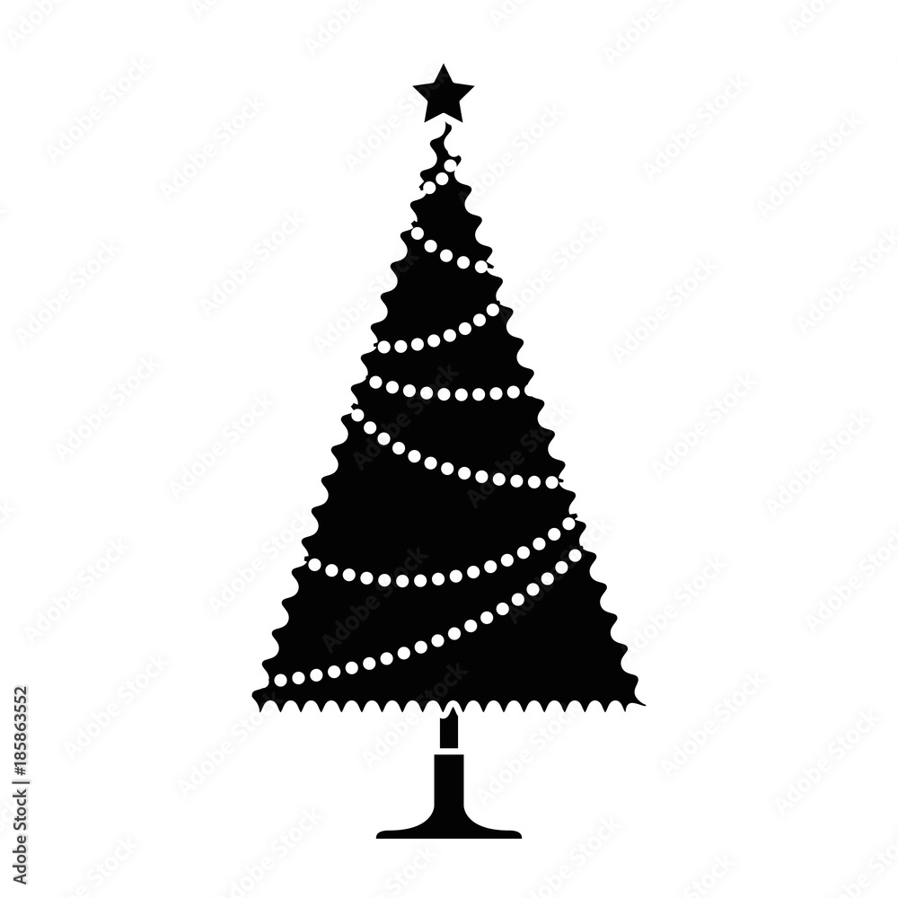 christmas tree isolated icon christmas tree isolated icon