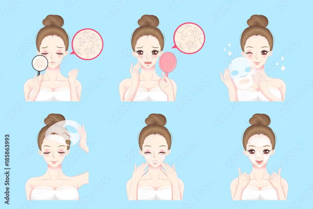 woman with skincare problem woman with skincare problem