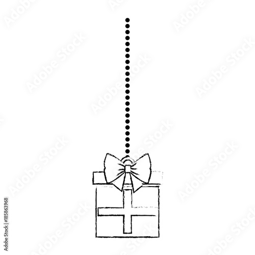 giftbox present hanging icon