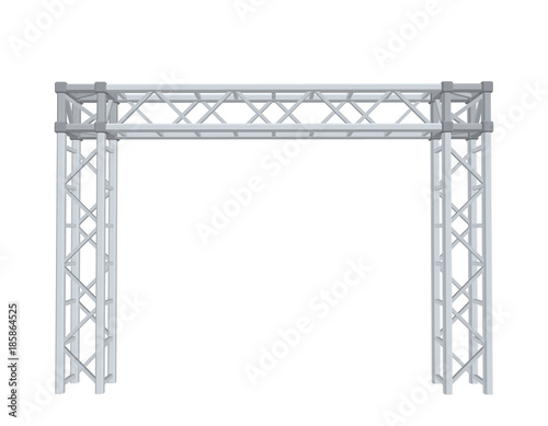 Truss construction. Isolated on white background. 3D Vector illustration. photo