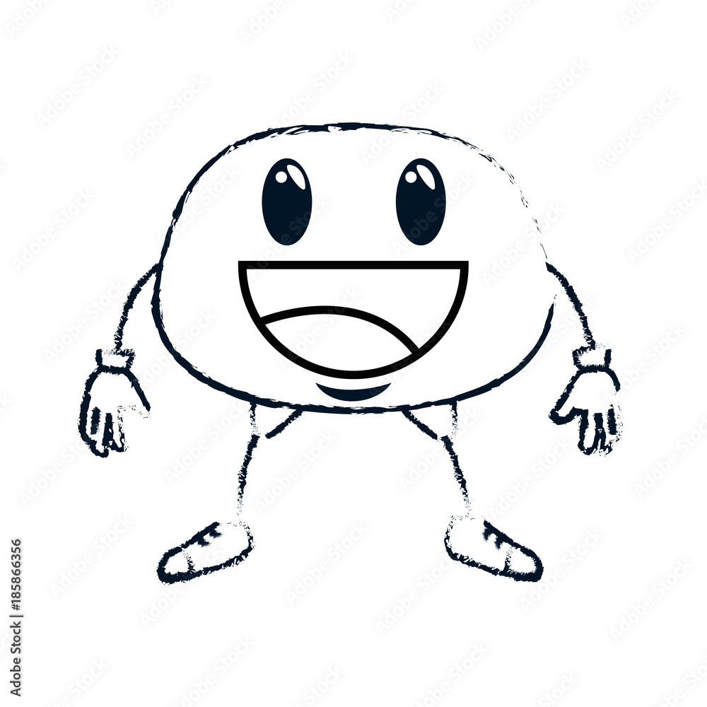 happy emoji kawaii character vector illustration design happy emoji kawaii character vector illustration design