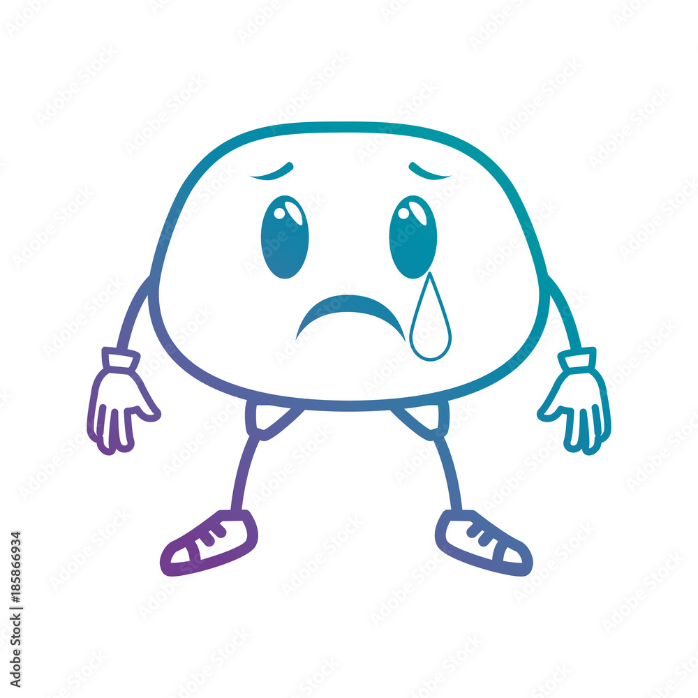 crying face emoji character vector illustration design crying face emoji character vector illustration design