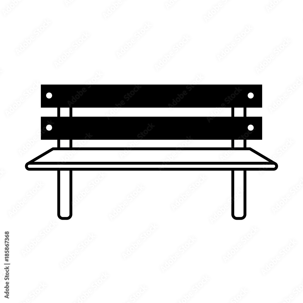 Fototapeta park bench icon