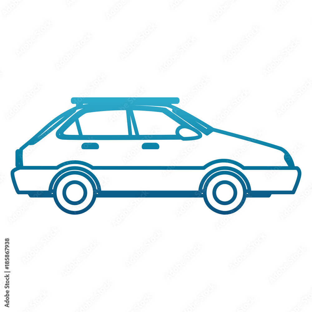 Car sideview vehicle icon vector illustration graphic design