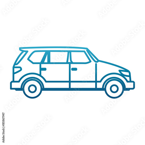 Car sideview vehicle icon vector illustration graphic design