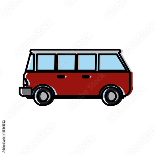 Vintage van vehicle icon vector illustration graphic design