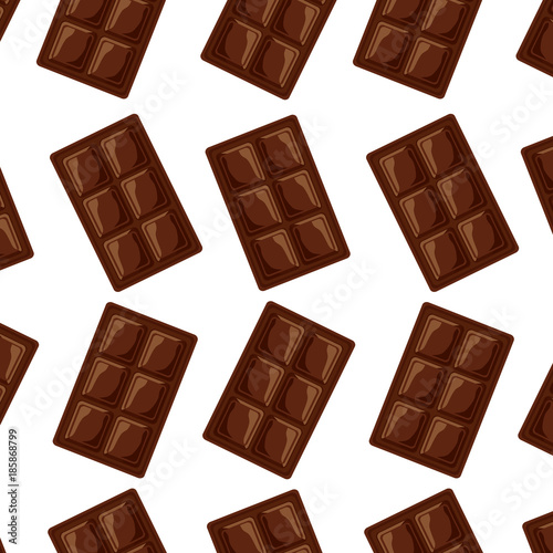 chocolate bar cocoa dessert seamless pattern vector illustration