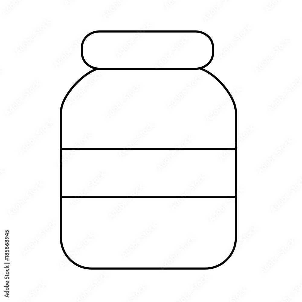 glass jar with cap empty icon vector illustration glass jar with cap empty icon vector illustration