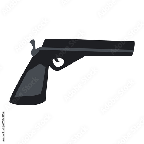 Handgun weapon isolated icon vector illustration graphic design