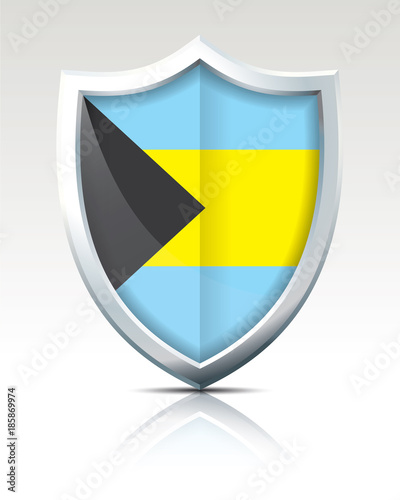 Shield with Flag of Bahamas Free Download Shield with Flag of Bahamas - GFXLoad