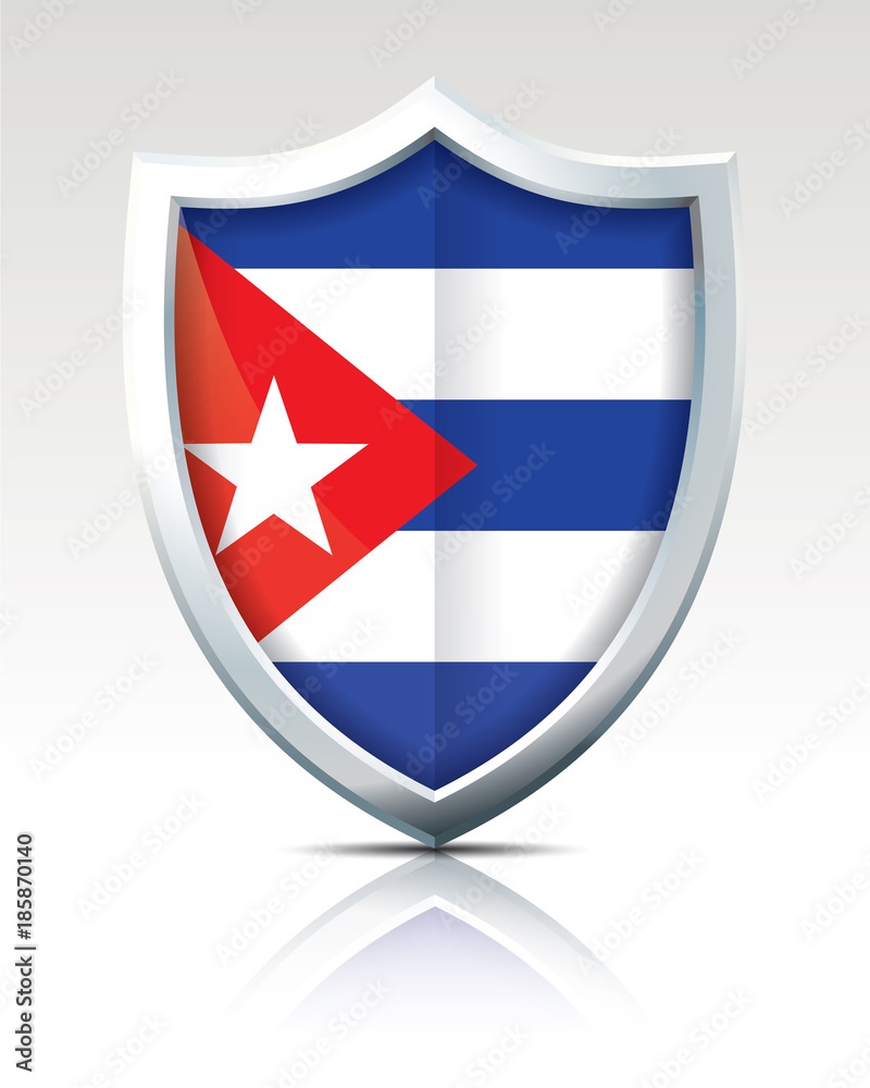 Shield with Flag of Cuba