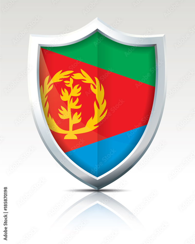 Shield with Flag of Eritrea