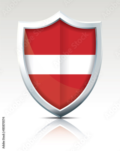 Free Download Shield with Flag of Latvia - GFXLoad