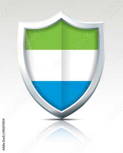 Shield with Flag of Sierra Leone Free Download Shield with Flag of Sierra Leone - GFXLoad