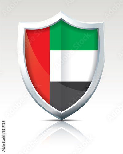 Shield with Flag of United Arab Emirates Free Download Shield with Flag of United Arab Emirates - GFXLoad