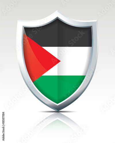 Free Download Shield with Flag of West Bank - GFXLoad