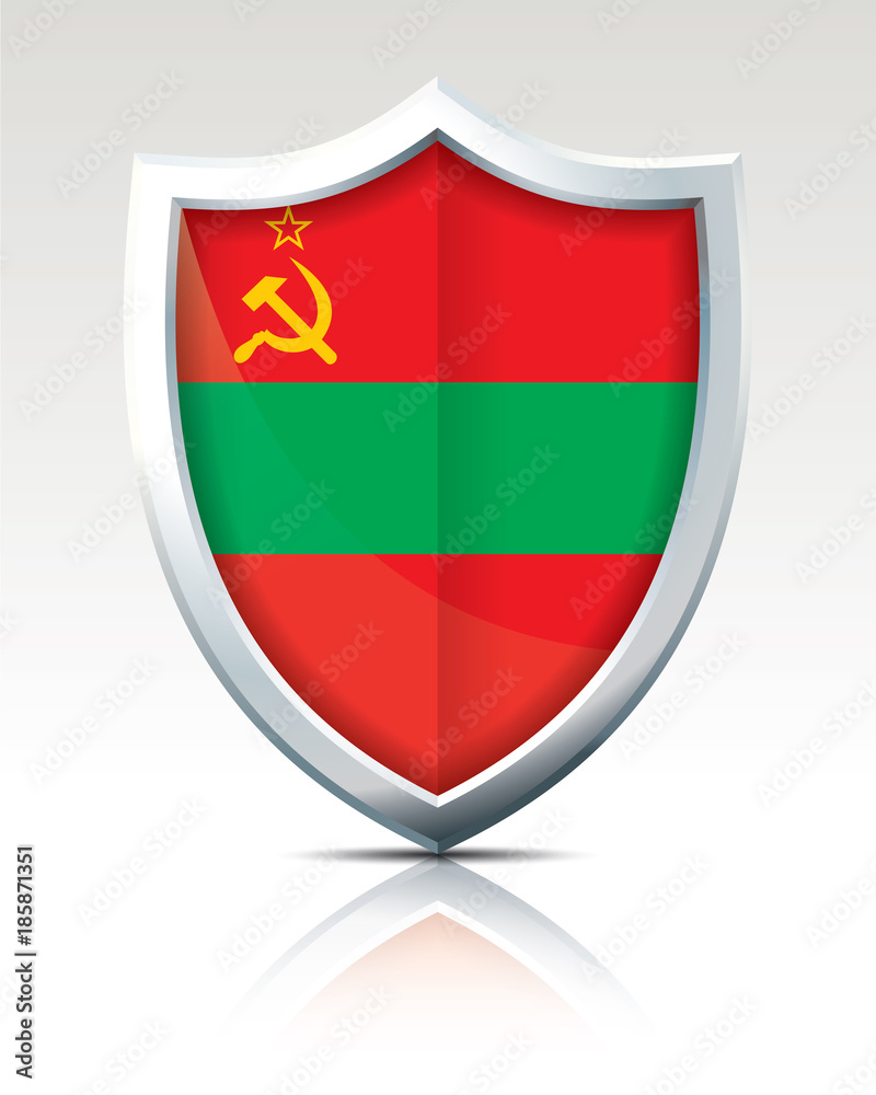 Shield with Flag of Transnistria Shield with Flag of Transnistria
