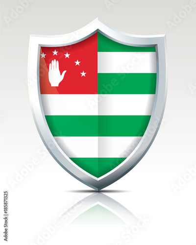 Shield with Flag of Abkhazia