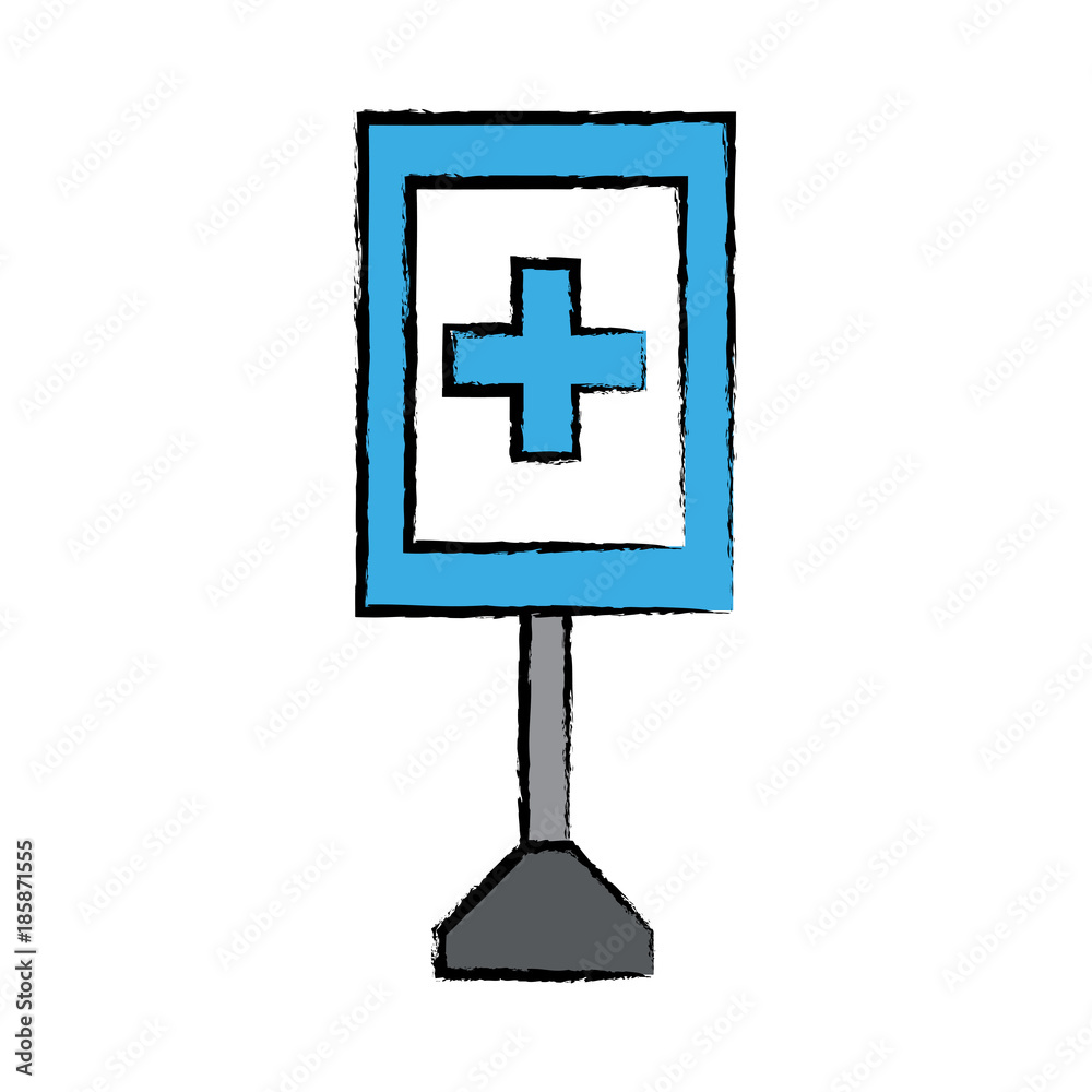 Obraz premium information road sign design