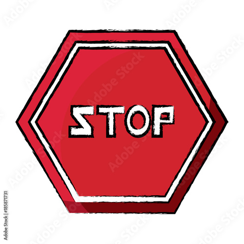 stop road sign icon