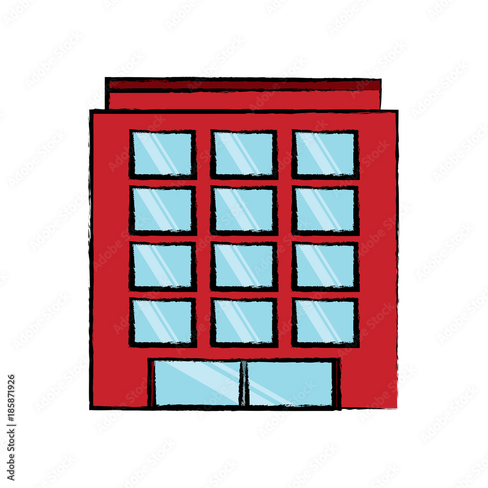 Obraz premium city building icon