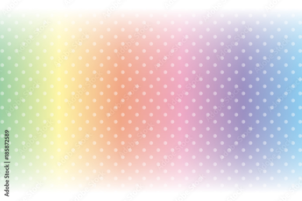 Background Wallpaper Vector Illustration Design Free Free Size Charge Free Colorful Color Rainbow Show Business Entertainment Party Image 背景素材 水玉模様 ポッカドットパターン パステルカラー ぼかし ソフトフォーカス 包装紙 贈り物 Stock Vector