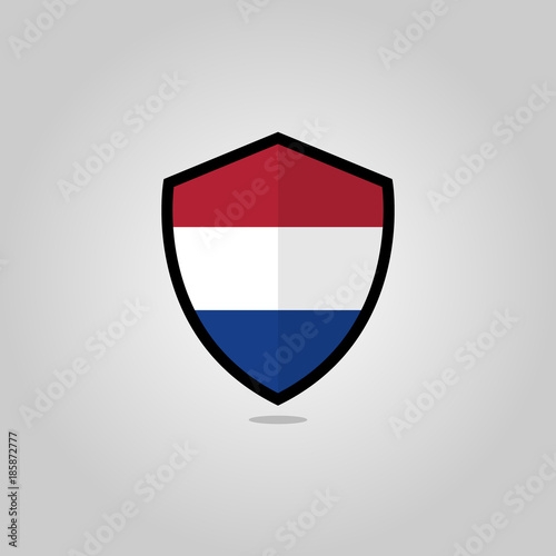 Netherlands Flag Flat Vector Shield Badge Free Download Netherlands Flag Flat Vector Shield Badge - GFXLoad