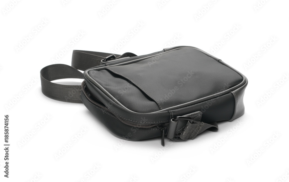 Black bag isolated on white background