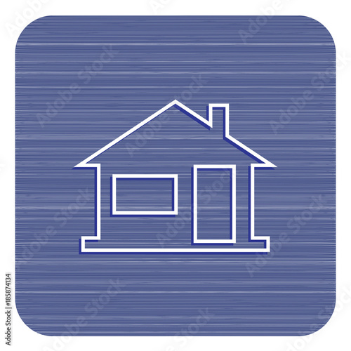 Home icon, house silhouette