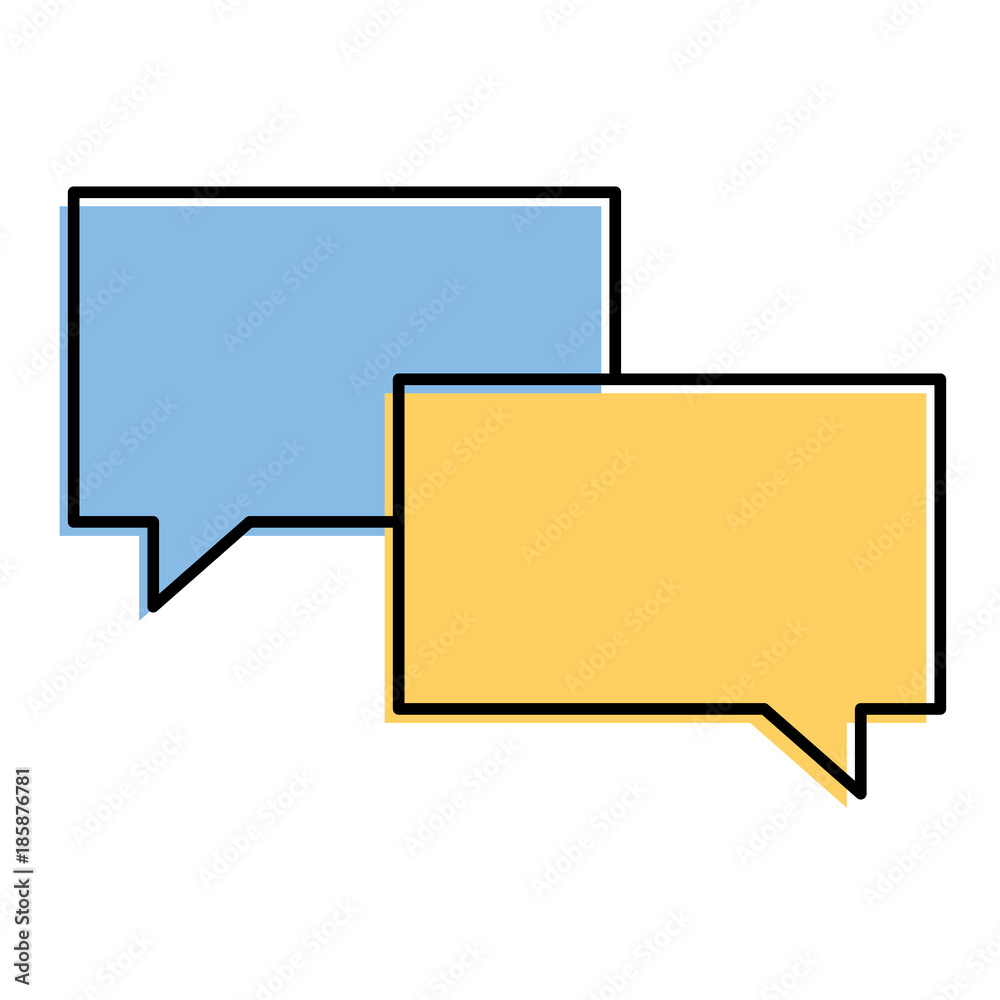 speech bubbles message talk chat icon vector illustration
