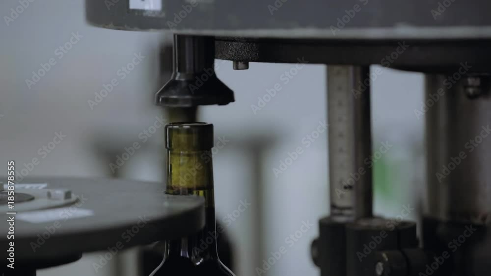Conveyor moving the bottles of wine. 4k Conveyor moving the bottles of wine. 4k