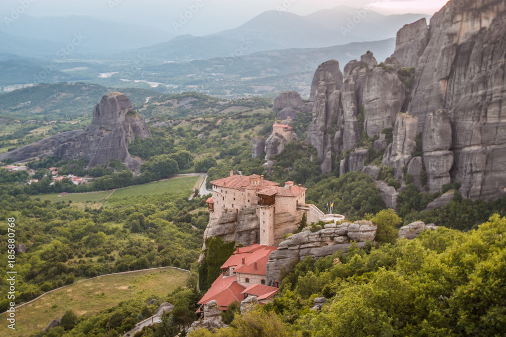 Meteora rocks in Greece