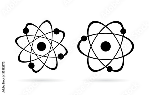 Atom vector icon set