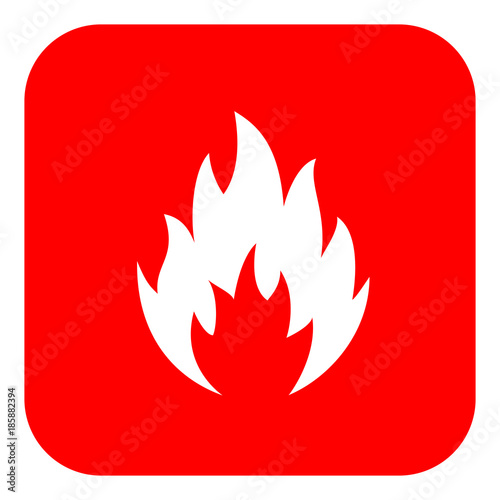 Flame shape vector pictogram